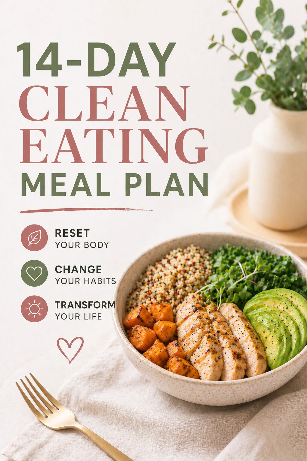 14-Day Clean Eating Meal Plan: Reset Your Body, Change Your Habits ...