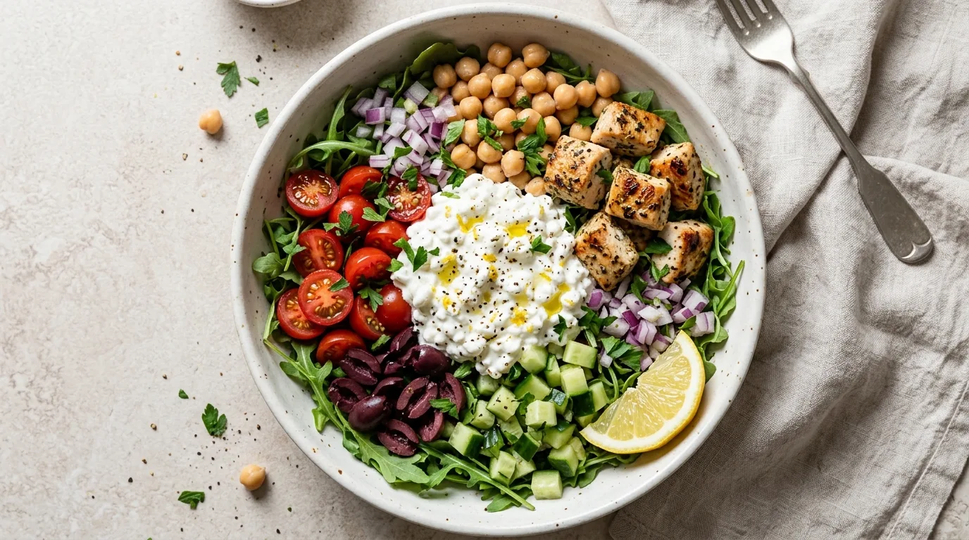 Chicken Cottage Cheese Bowl