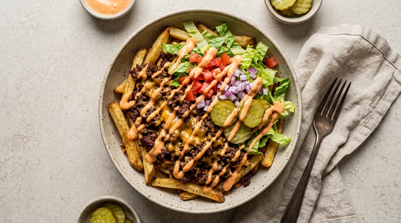 Smash Burger Loaded Fry Bowl